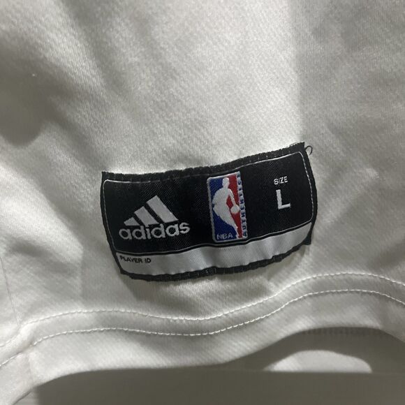 Adidas Damian Lillard Blazers Basketball Jersey White Size L Youth Authentic - Picture 2 of 3